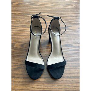 Dream Pairs black chunky heel open toe sandal size 10